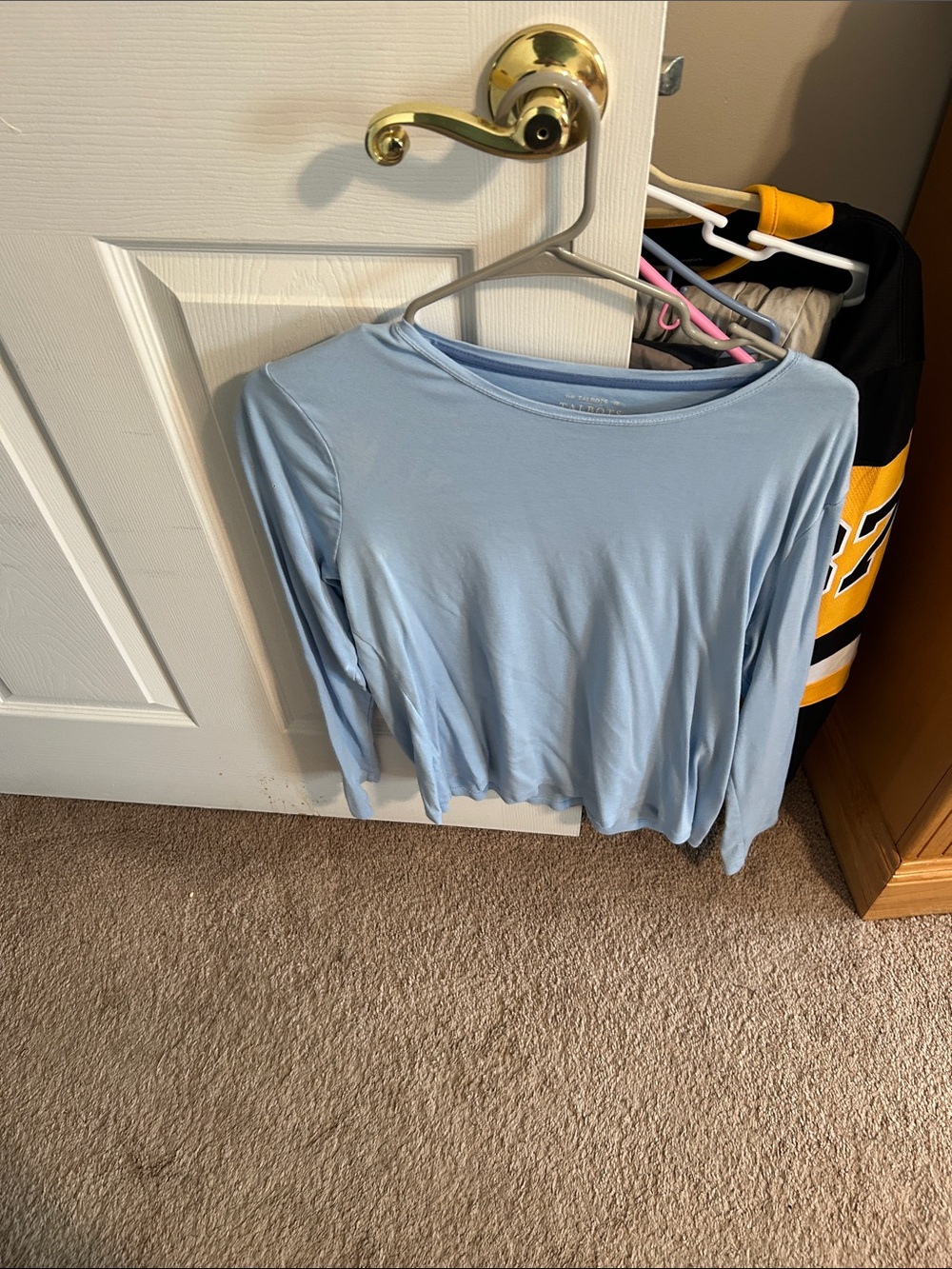 Talbots Light Blue Long Sleeve Crewneck Top